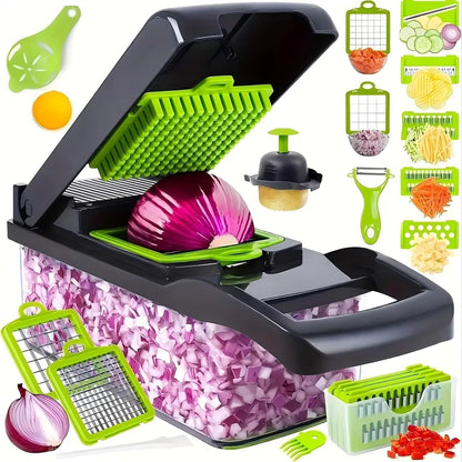 14-In-1 Vegetable Chopper & Mandoline Slicer