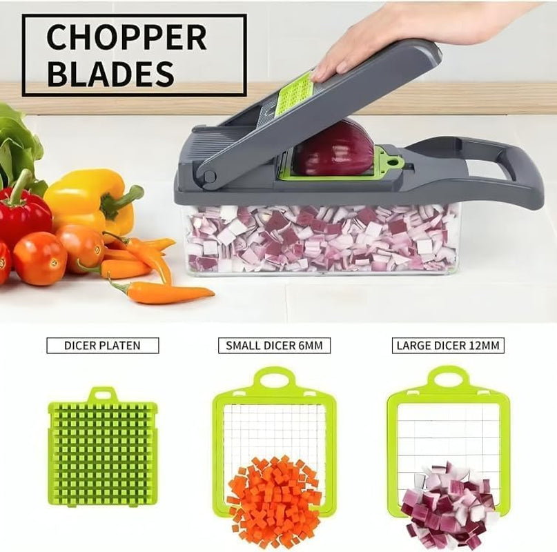 14-In-1 Vegetable Chopper & Mandoline Slicer