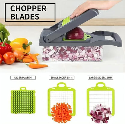 14-In-1 Vegetable Chopper & Mandoline Slicer