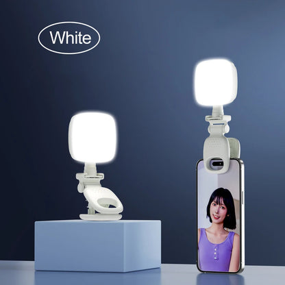 Portable Rechargeable Led Lamp Mirror with Light Light Ring Selfie Led Light Phone Light Clip Fill Light Selfie Lighting Camera
