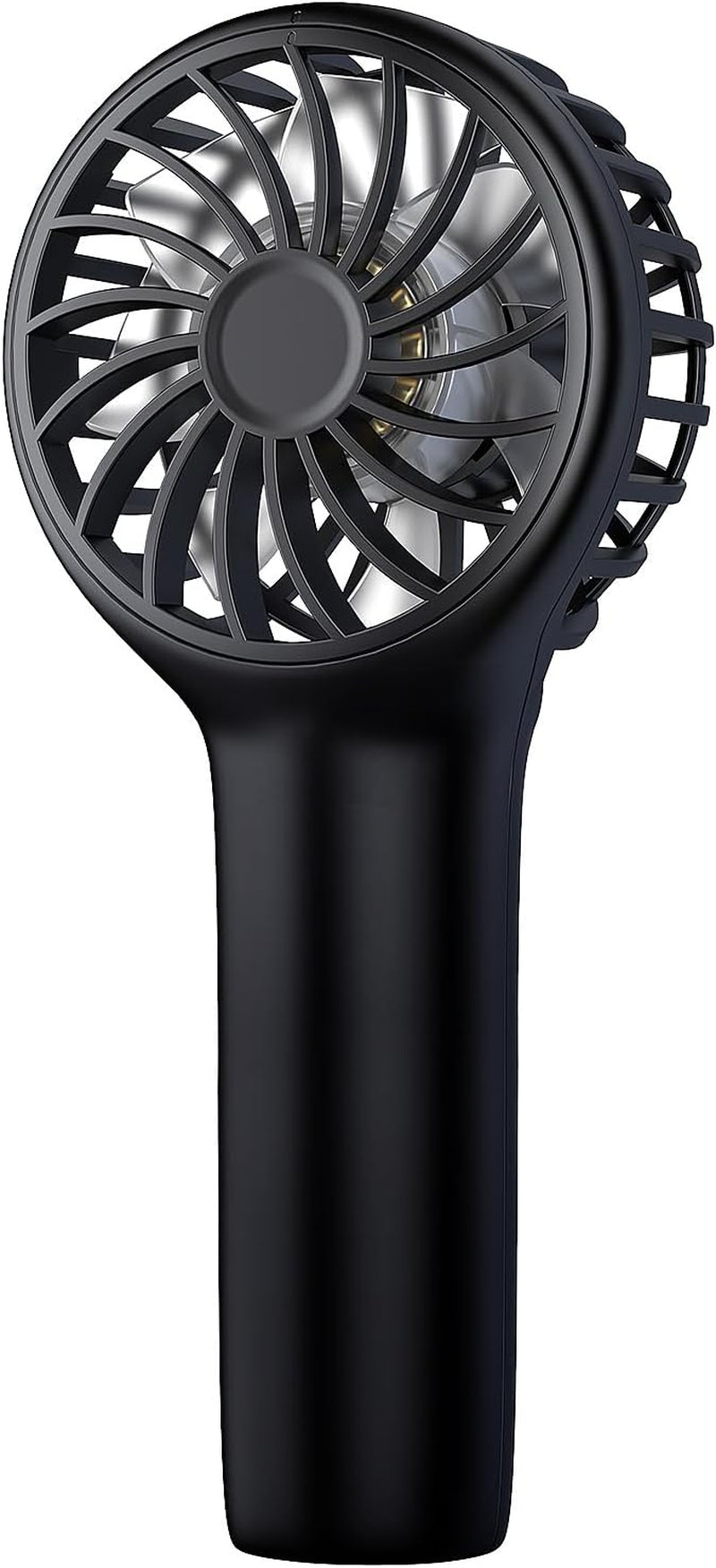 Mini Portable Fan,Handheld Fan,3 Speed Personal Small Makeup Fan 2000 Battery Hand Fan,Lightweight Washable USB Rechargeable Little Fan for Lash Stylish Girl Women Travel Gift Fan Black